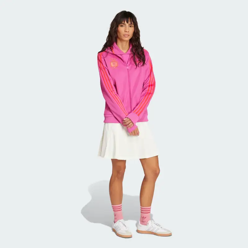 Giacca da allenamento Graphic Crest Beckenbauer Semi Lucid Fuchsia miniatura 3