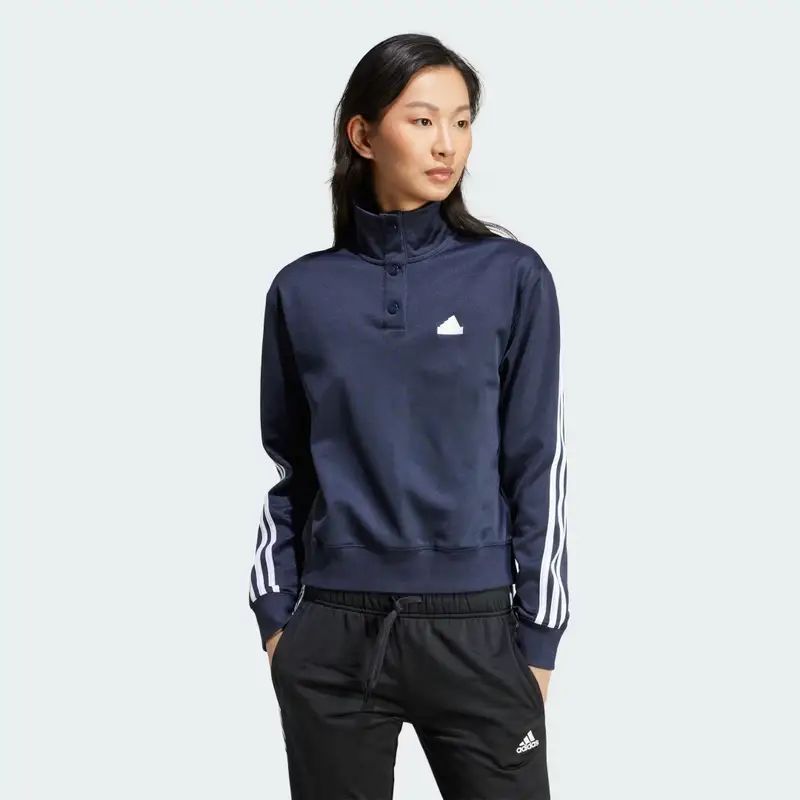 Giacca da allenamento Iconic Wrapping 3-Stripes Snap Legend Ink miniatura 3