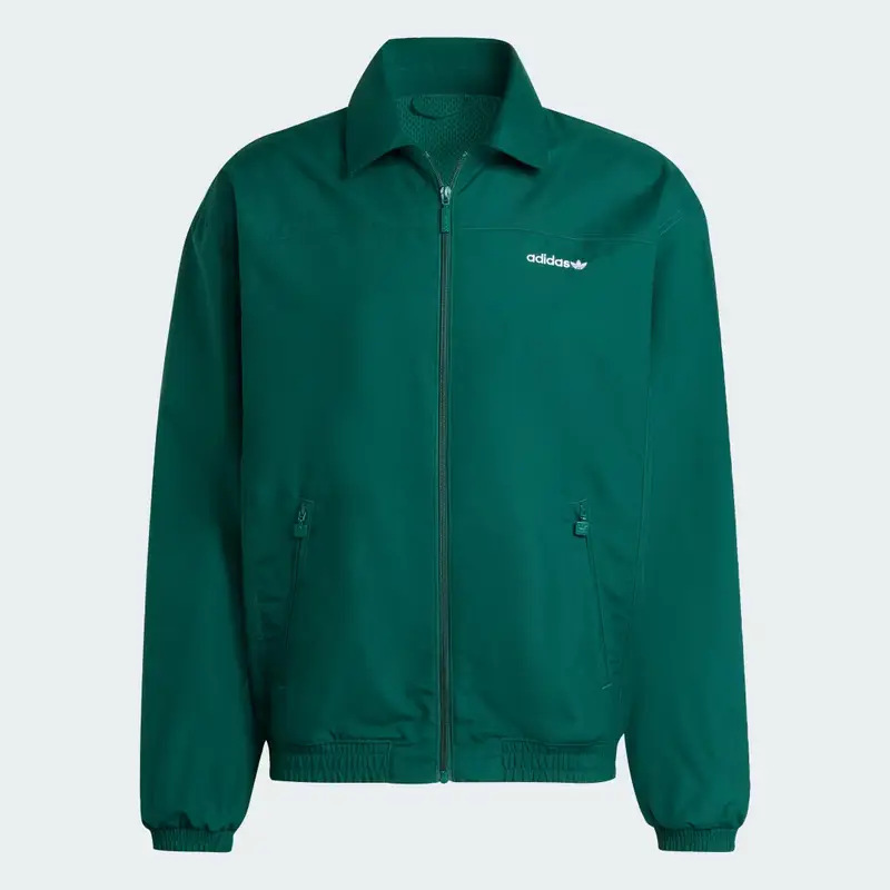 Giacca da allenamento in tessuto spazzolato Collegiate Green miniatura 4