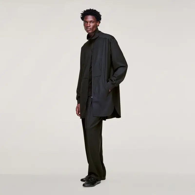 GIACCA DA ALLENAMENTO LUNGA IN LANA RAFFINATA Y-3 Black miniatura 4