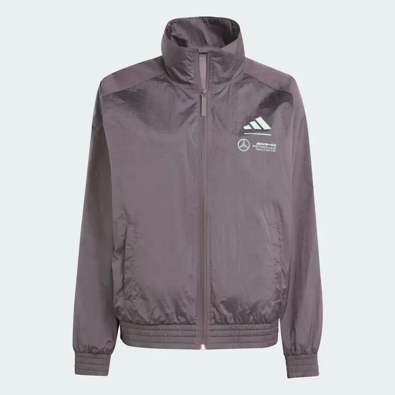 Giacca da allenamento Mercedes - AMG Petronas Formula One Team Premium Woven Grey Strata miniatura 4