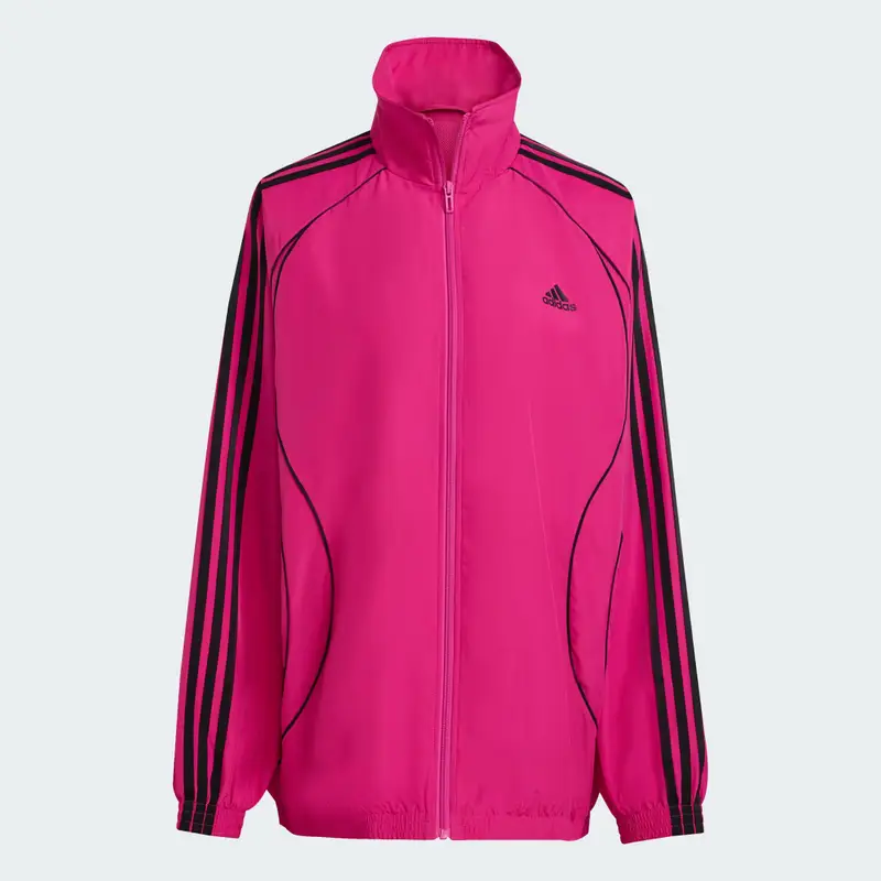 Giacca da allenamento Teamgeist adicolor Oversized Woven Semi Lucid Fuchsia miniatura 4