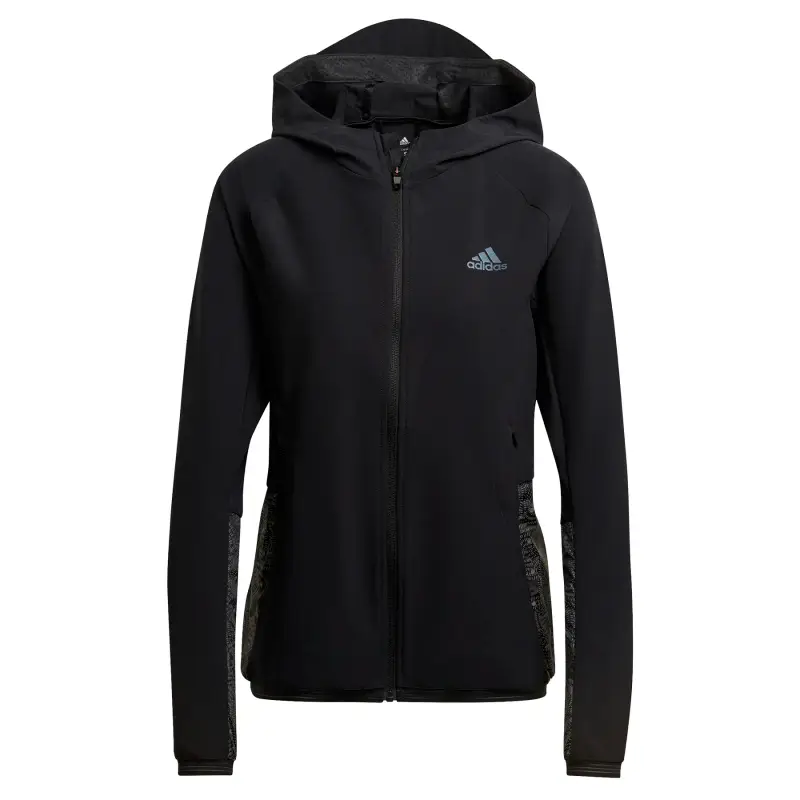 Giacca da donna adidas Fast Radically Reflective Run Noir