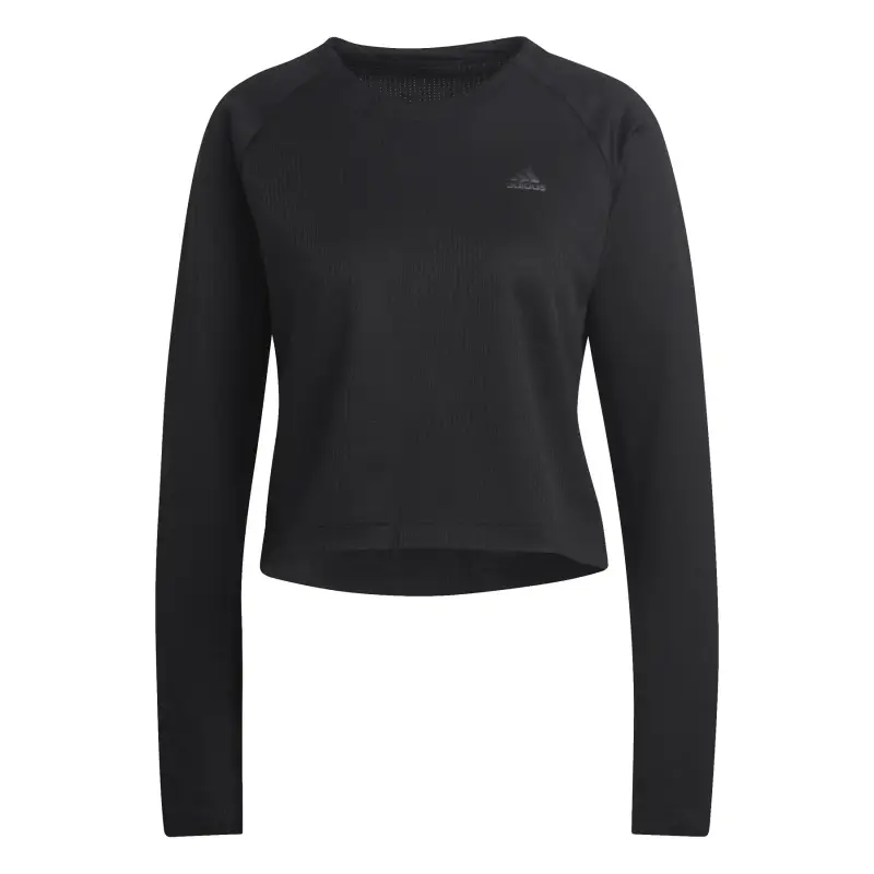 Giacca da donna con cappuccio a 3 strisce adidas Run Icons Noir