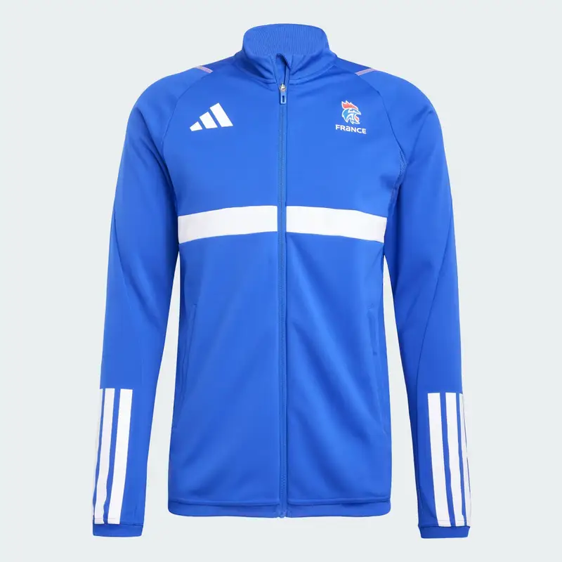 Giacca da pallamano Training France Semi Lucid Blue miniatura 4