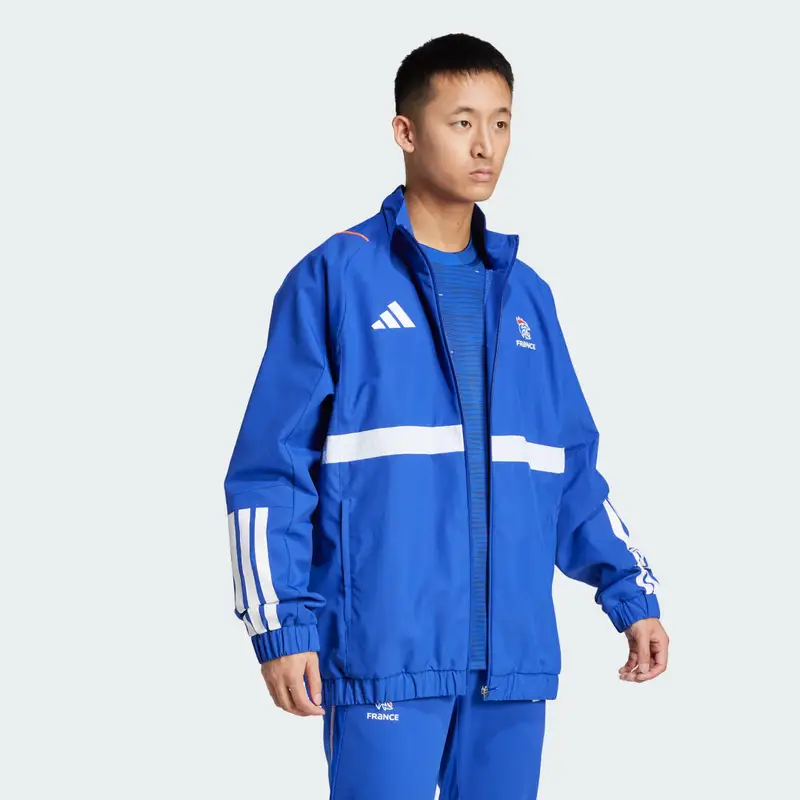 Giacca da rappresentanza Handball France Semi Lucid Blue miniatura 3