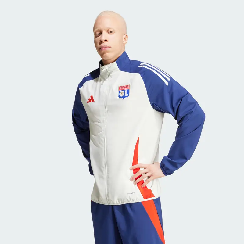 Giacca da rappresentanza Tiro 24 Olympique Lyonnais | Adidas Bianco