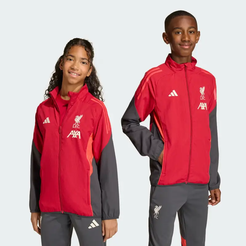 Giacca di presentazione del Liverpool FC Tiro 25 Competition Bambino Strawberry Red
