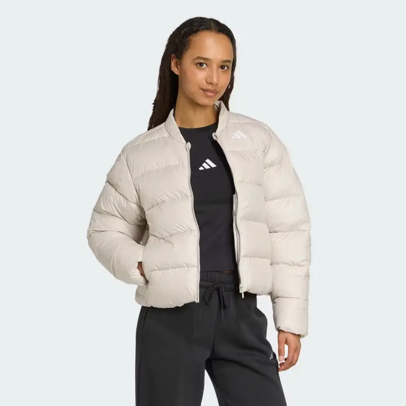 Giacca Essentials CLIMAWARM Synthetic Down Puffer Beige miniatura 3