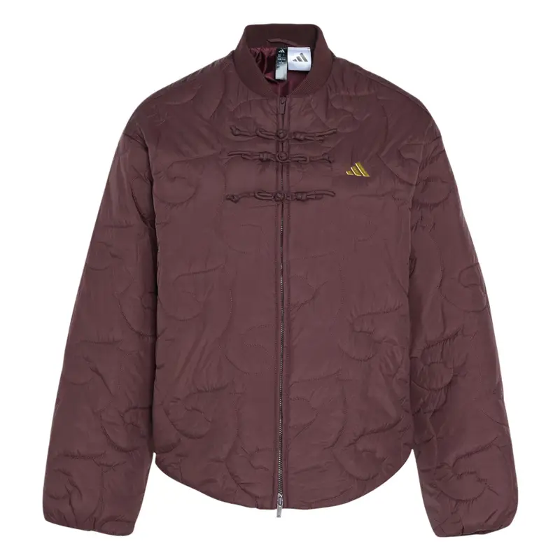 Giacca Imbottita Leggera Adidas FW25 Stile Cinese Nuovo Outdoor Leggera Calda Sportiva Casual Manica Lunga Cappotto in Cotone Giacca Donna KS0629 XL