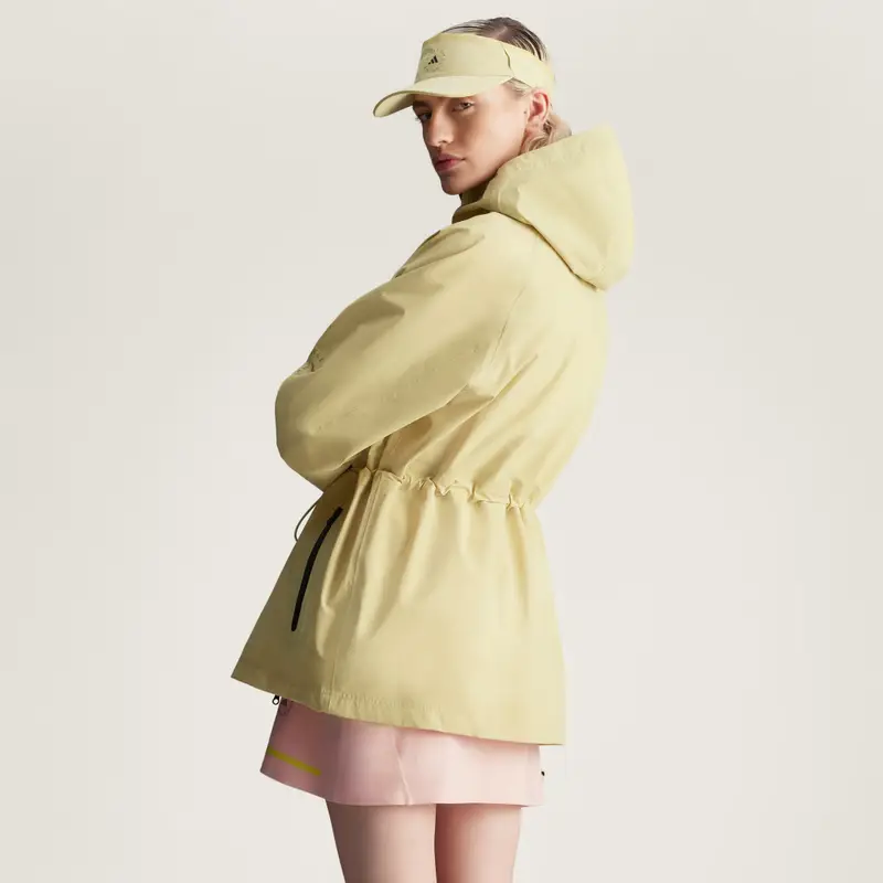 Giacca impermeabile adidas by Stella McCartney TrueNature Short Halo Gold miniatura 2