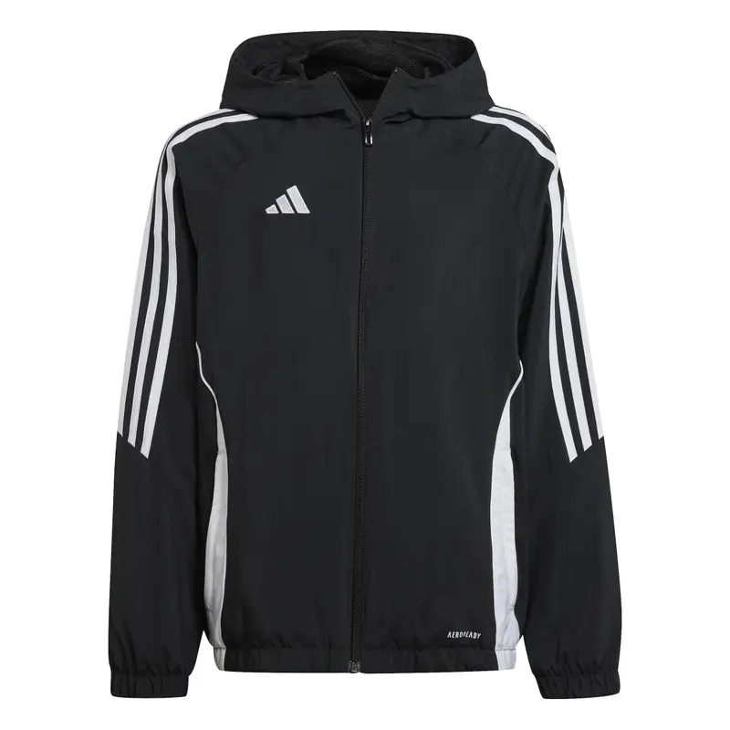 Giacca impermeabile per bambini Adidas Tiro 24 Noir