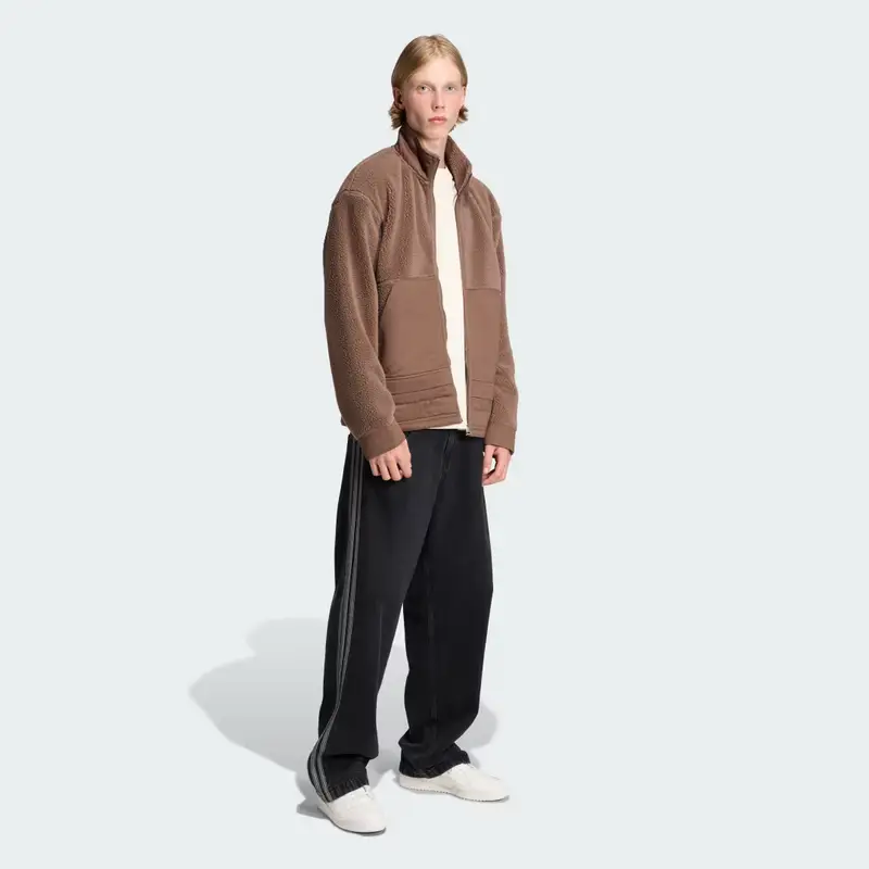 Giacca in felpa polar con zip integrale premium Essentials Earth Strata miniatura 3