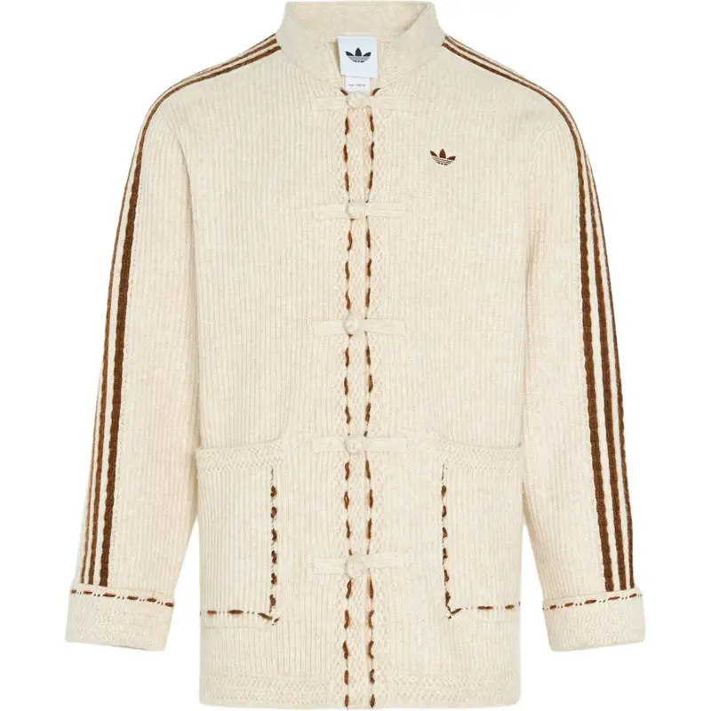 Giacca in maglia Adidas Originals Capodanno FW25 CNY Nuovo Stile Cinese Casual Maglia Sportiva Ampia Maniche Lunghe Giacca Unisex KR5065 S