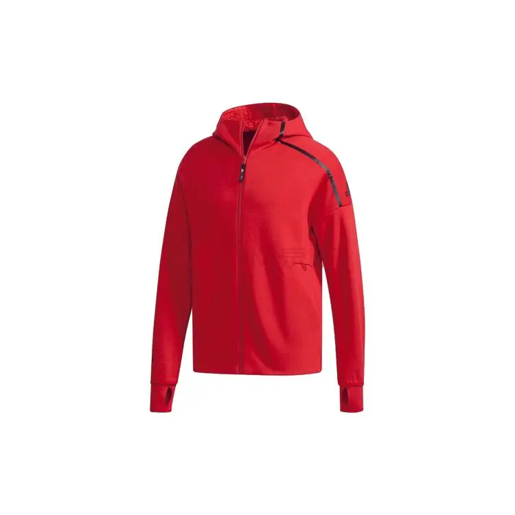 Giacca in Maglia Sportiva Adidas Uomo Capispalla Rosso EA2105 M