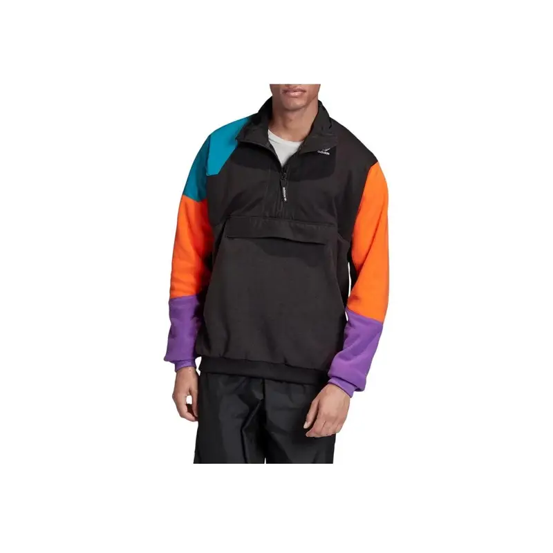 Giacca in Pile PT3 Adidas Originals con Sherpa a Contrasto Giubbotti Uomo Nero FM3680 S miniatura 5