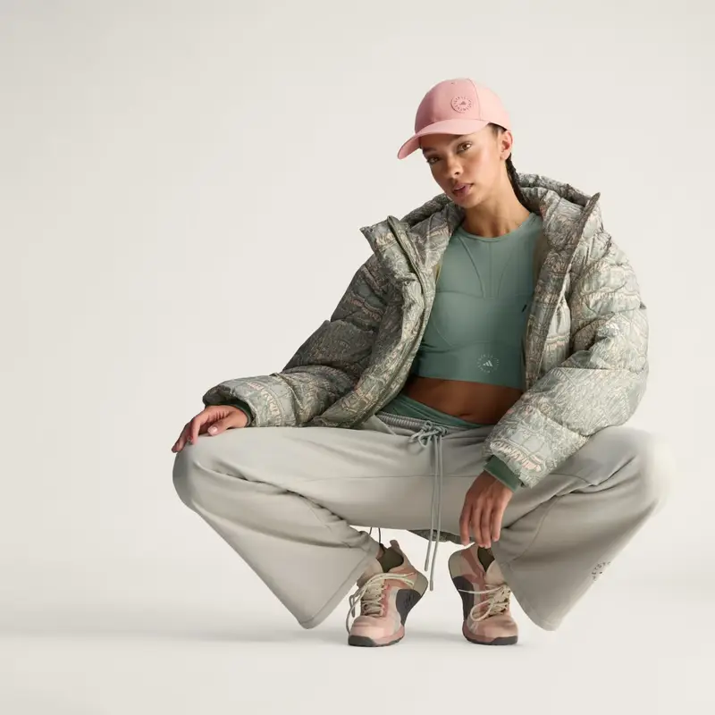 Giacca invernale imbottita con motivo stampato adidas by Stella McCartney Soft Powder miniatura 3