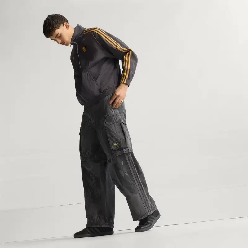 Giacca Manchester United Terrace Icons mezza zip Utility Black miniatura 4