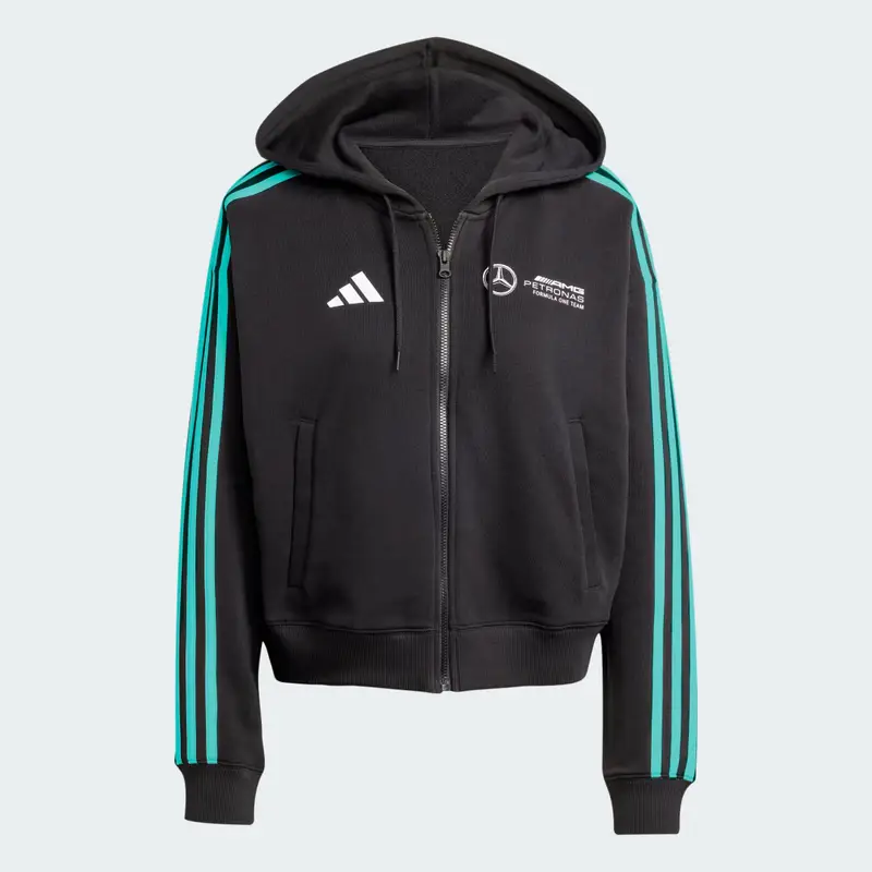 GIACCA MERCEDES - AMG PETRONAS FORMULA ONE TEAM DNA FULL-ZIP HOOD Black miniatura 4