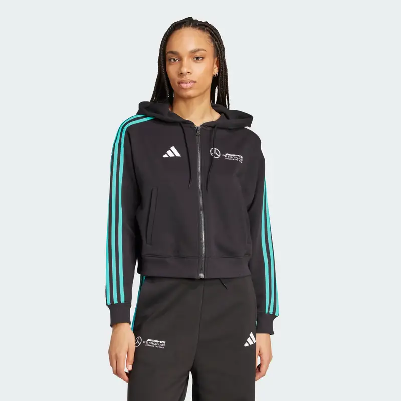 GIACCA MERCEDES - AMG PETRONAS FORMULA ONE TEAM DNA FULL-ZIP HOOD Black