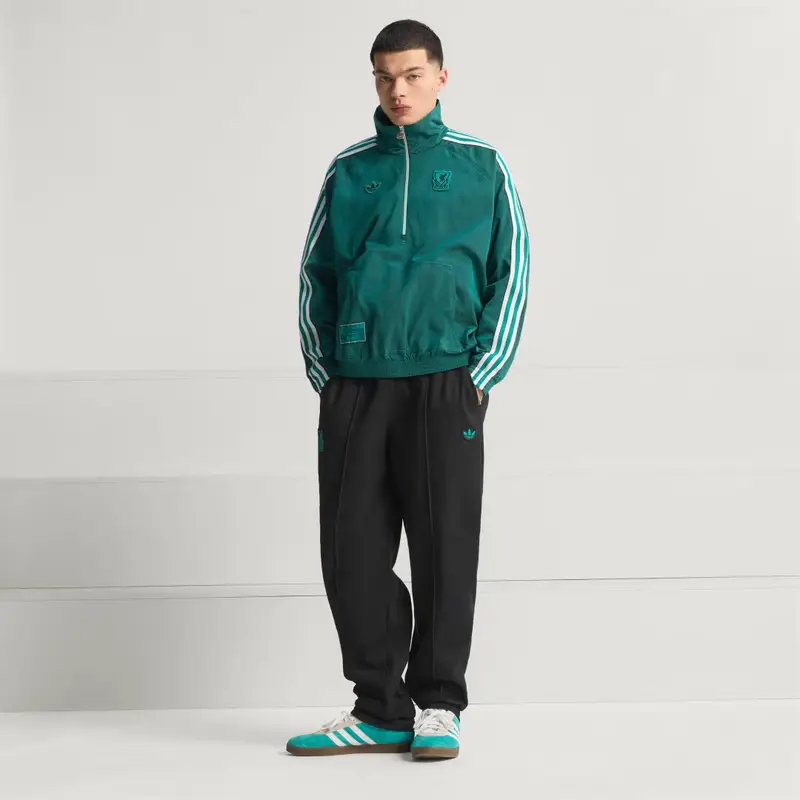 Giacca mezza zip Liverpool FC Terrace Icons Sea Green