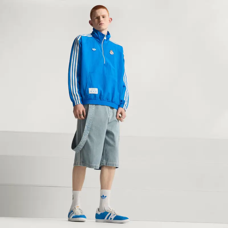 Giacca mezza zip Real Madrid Terrace Icons Blue Bird miniatura 4