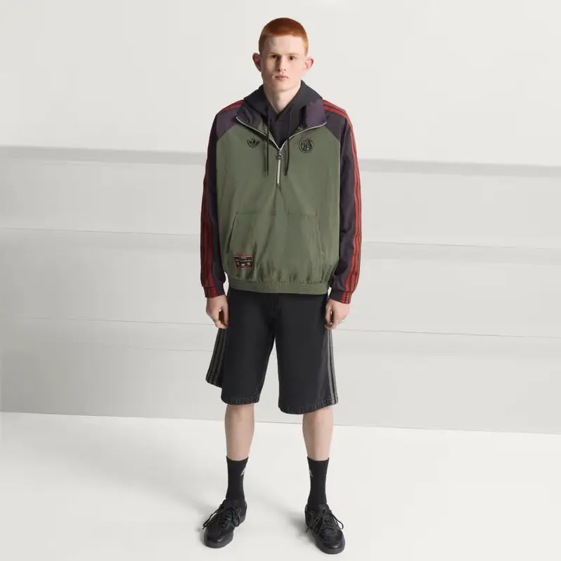 Giacca mezza zip Terrace Icons FC Bayern MÃ¼nchen Base Green