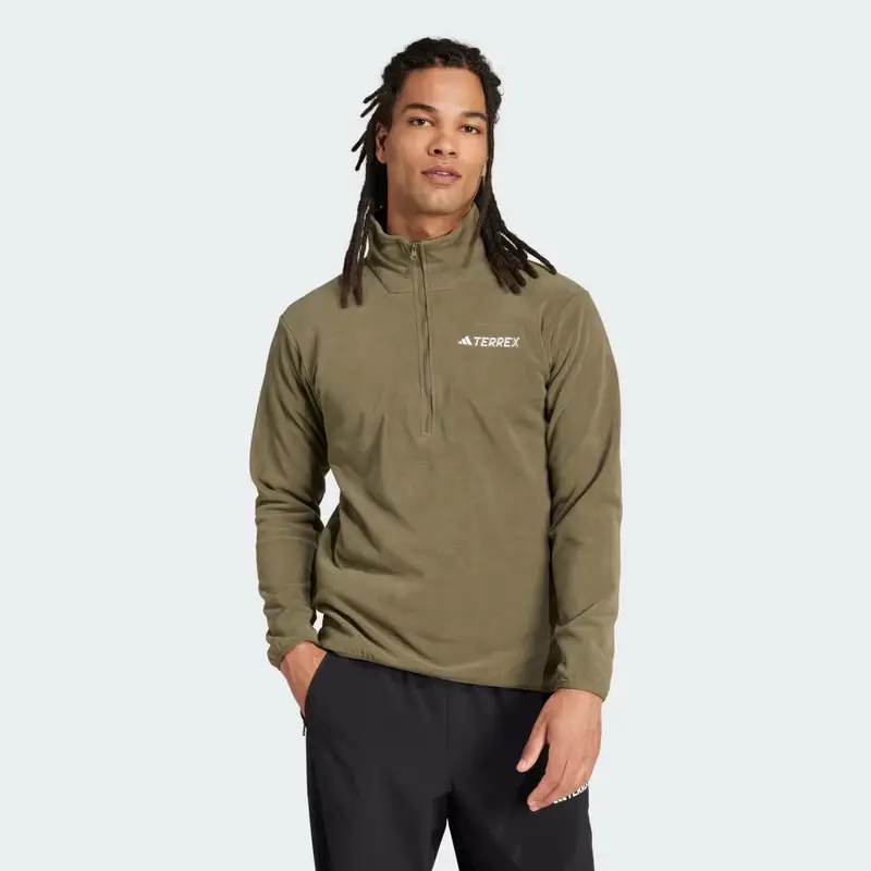 Giacca Multi Essentials 1/2 Zip Fleece Olive Strata