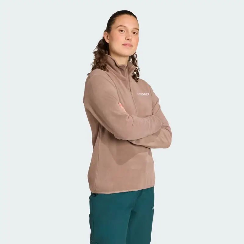 Giacca Multi Essentials 1/2 Zip Fleece Trace Brown miniatura 3