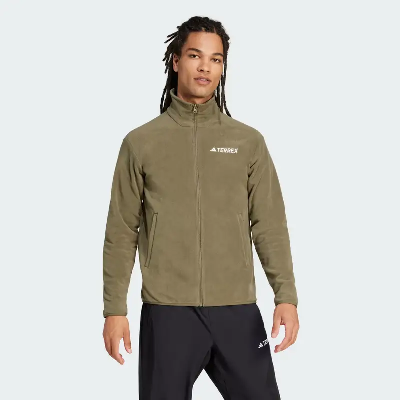 Giacca Multi Essentials Full-Zip Fleece Olive Strata