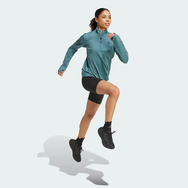 Giacca Own the Run Half-Zip Preloved Teal miniatura 3