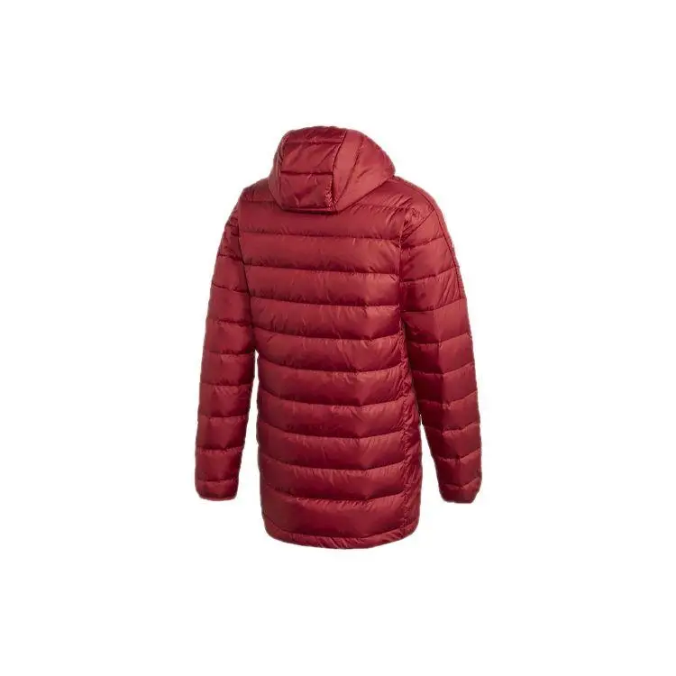 Giacca Piumino con Cappuccio di Media Lunghezza Adidas Uomo Capispalla Rosso GH4606 S miniatura 2