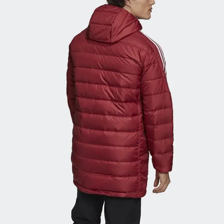 Giacca Piumino con Cappuccio di Media Lunghezza Adidas Uomo Capispalla Rosso GH4606 S miniatura 4