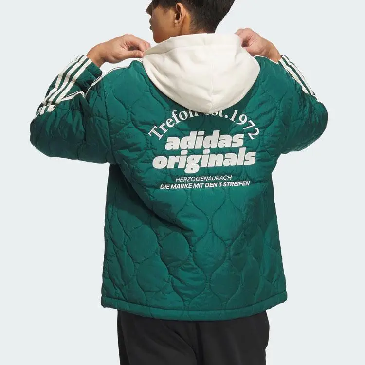 Giacca Sportiva Classica Adidas Originals da Uomo Giacca Verde Foresta IW6285 XL miniatura 2