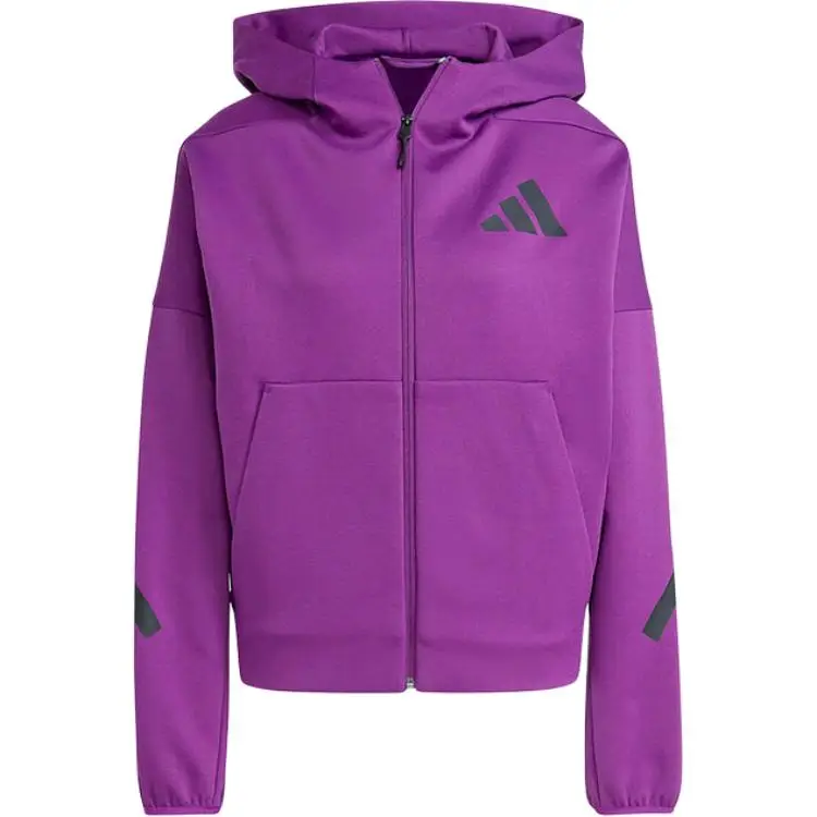 Giacca Sportiva Comoda con Cappuccio e Maniche Lunghe con Logo Adidas X Zne da Donna Viola JD3990 S