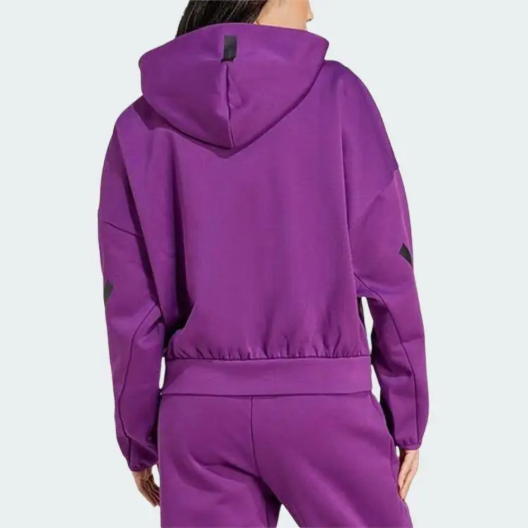 Giacca Sportiva Comoda con Cappuccio e Maniche Lunghe con Logo Adidas X Zne da Donna Viola JD3990 XS miniatura 2