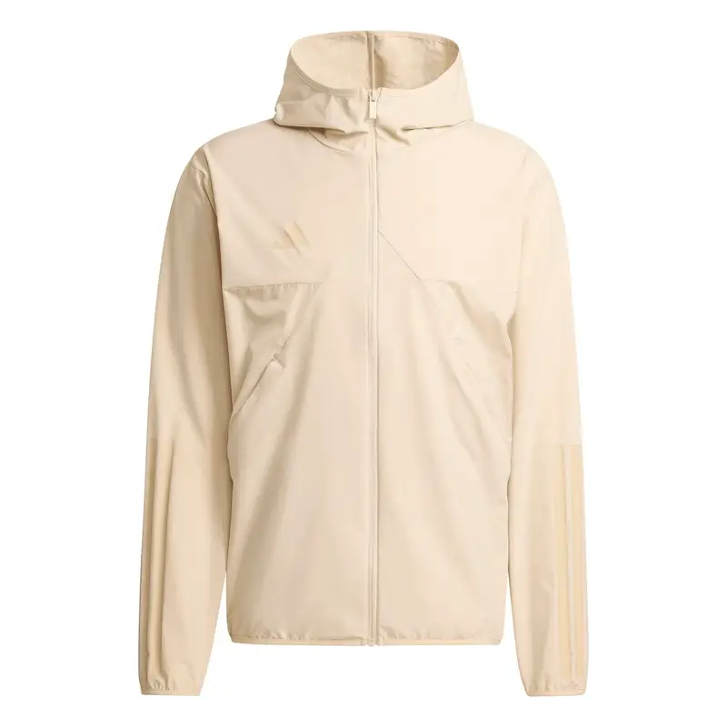 Giacca sportiva con cappuccio adidas House Of Tiro Beige