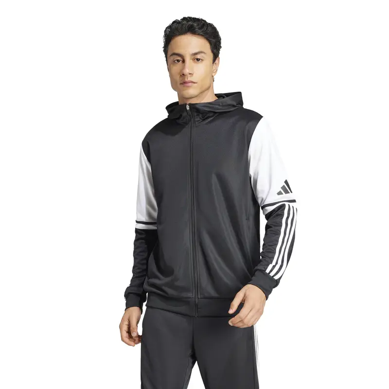 Giacca sportiva con cappuccio adidas Squadra25 Noir