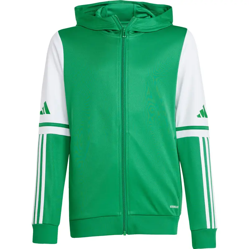 Giacca sportiva con cappuccio per bambini adidas Squadra25 Vert