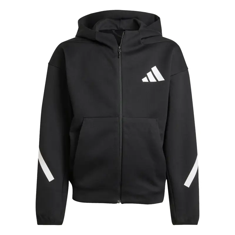 Giacca sportiva con cappuccio per bambini adidas Z.N.E Noir