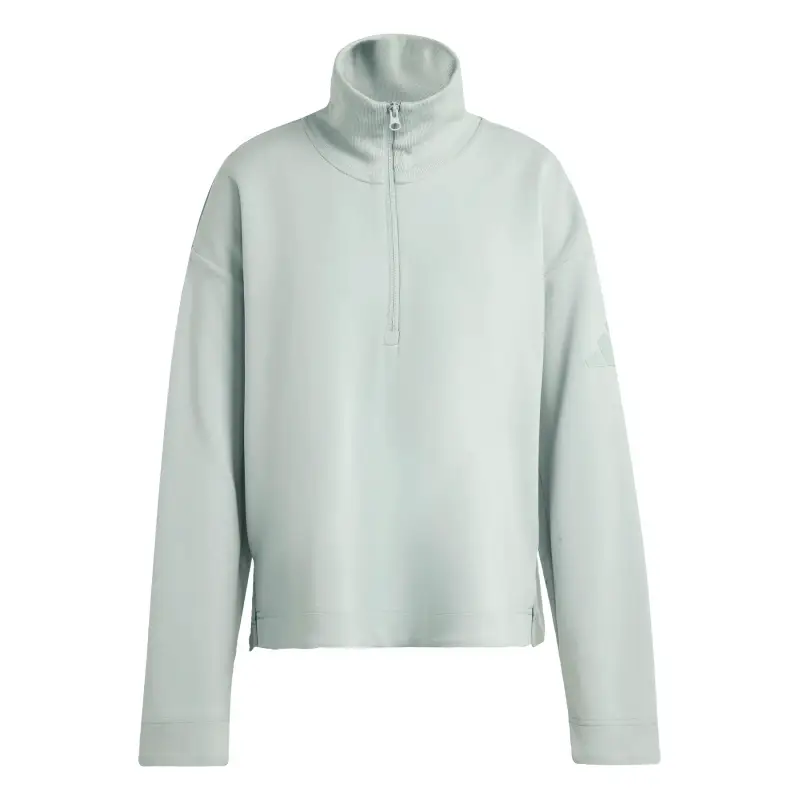 Giacca sportiva da donna con 1/4 di zip adidas Soft Lux
