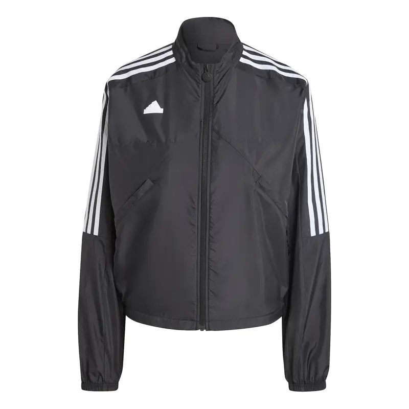 Giacca sportiva da donna in in tessuto adidas Tiro Cut 3-Stripes Noir