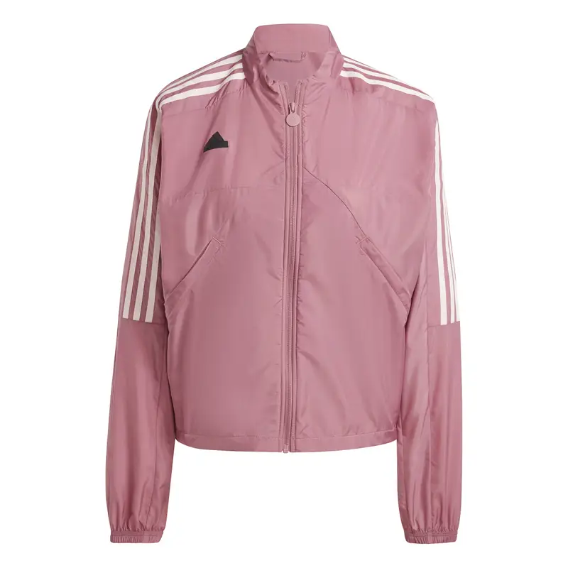 Giacca sportiva da donna in in tessuto adidas Tiro Cut 3-Stripes Rose