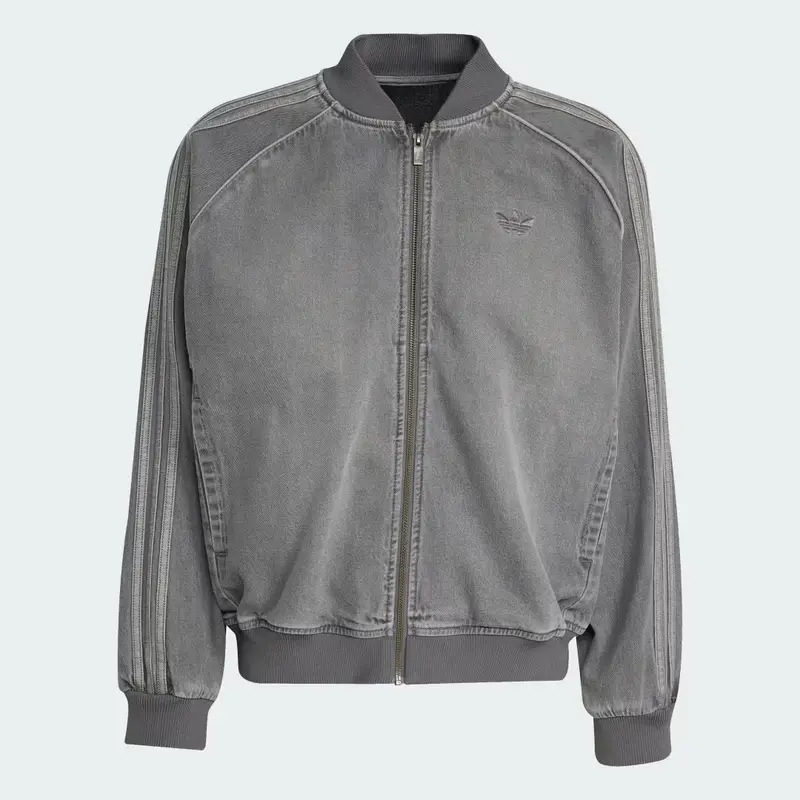 Giacca SST Adicolor Loose SST Denim Nero Slavato Grey miniatura 4