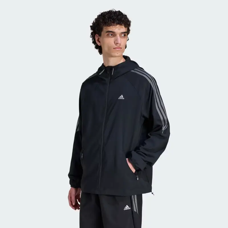Giacca Striped Regular Windrunner Black
