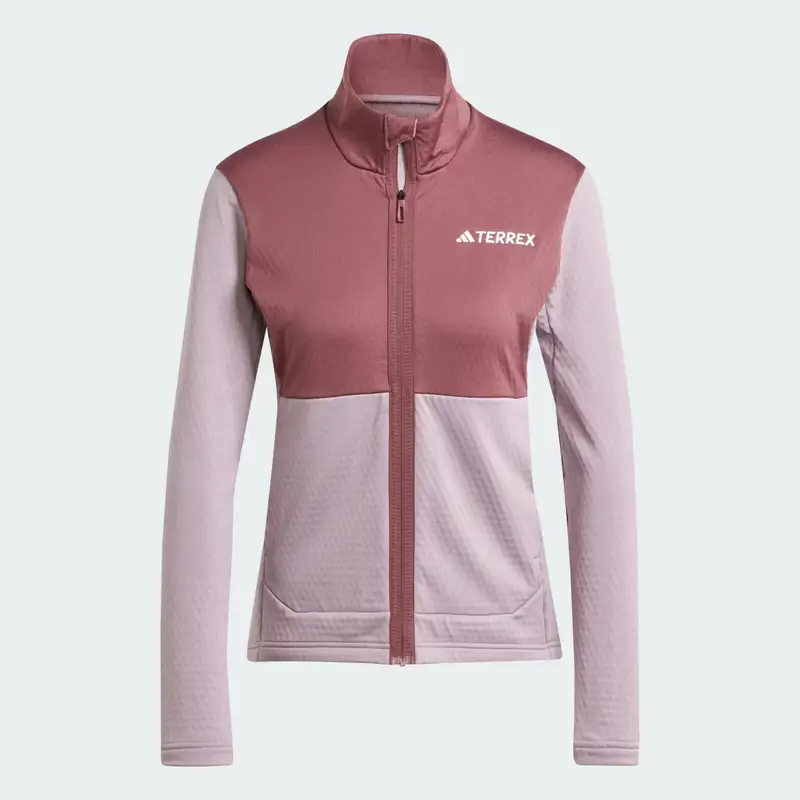 Giacca Terrex Multi Light Fleece Full-Zip Preloved Fig miniatura 4