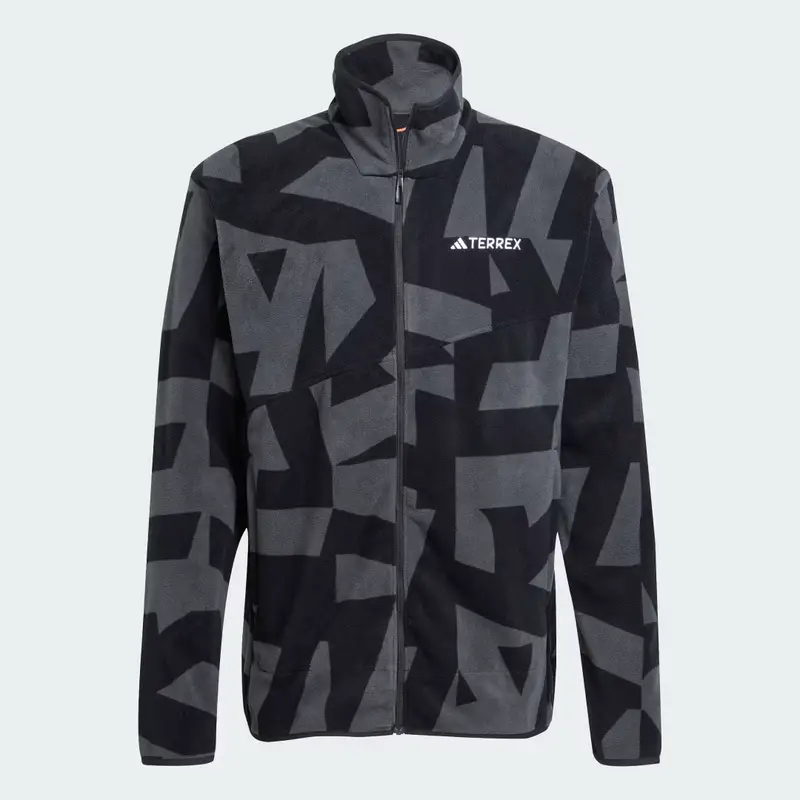 Giacca Terrex Multi Printed Full-Zip Fleece Black miniatura 4