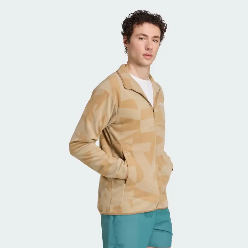 Giacca Terrex Multi Printed Full-Zip Fleece Cardboard miniatura 3