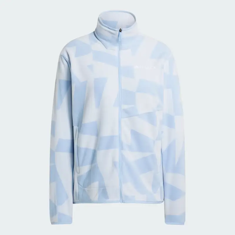 Giacca Terrex Multi Printed Full-Zip Fleece Glow Blue miniatura 4