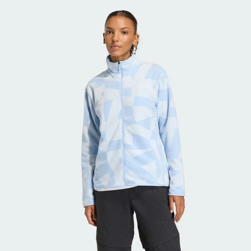 Giacca Terrex Multi Printed Full-Zip Fleece Glow Blue